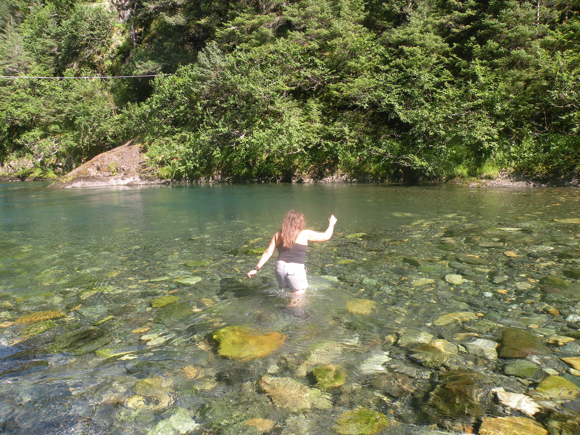 Crossing the Rocky River